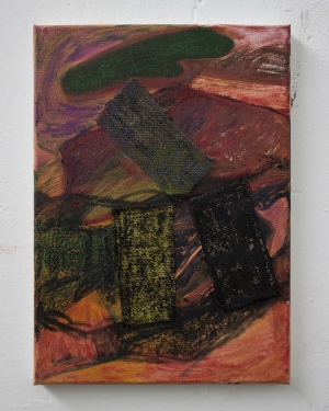 Leg In, oil on canvas, 28x23cm, 2020