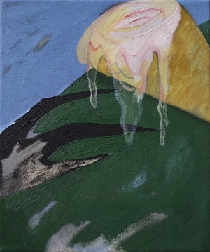 Mr Whippy for Kinski, 30x25cm, oil on canvas