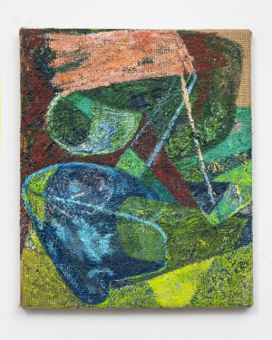 Wrist Awry, oil on jute, 30 x 26 cm, 2020
